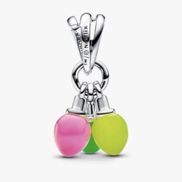 Authentic Pandora Stranger Things RUN Light Bulbs Dangle Charm - NWT - Picture 2 of 5